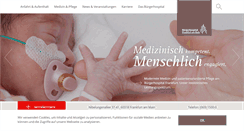 Desktop Screenshot of buergerhospital-ffm.de