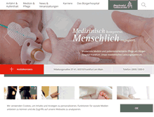 Tablet Screenshot of buergerhospital-ffm.de